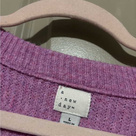 a new day Lavender Knit Top - Picture 2 of 3